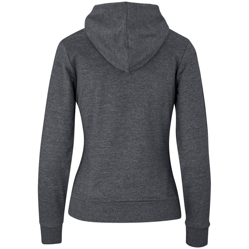 Ladies Omega Hooded Sweater - Charcoal - Image 3