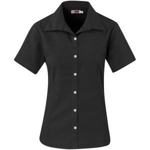 Ladies Short Sleeve Aspen Shirt - Black