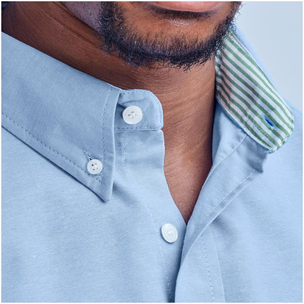 Mens Short Sleeve Aspen Shirt - Blue