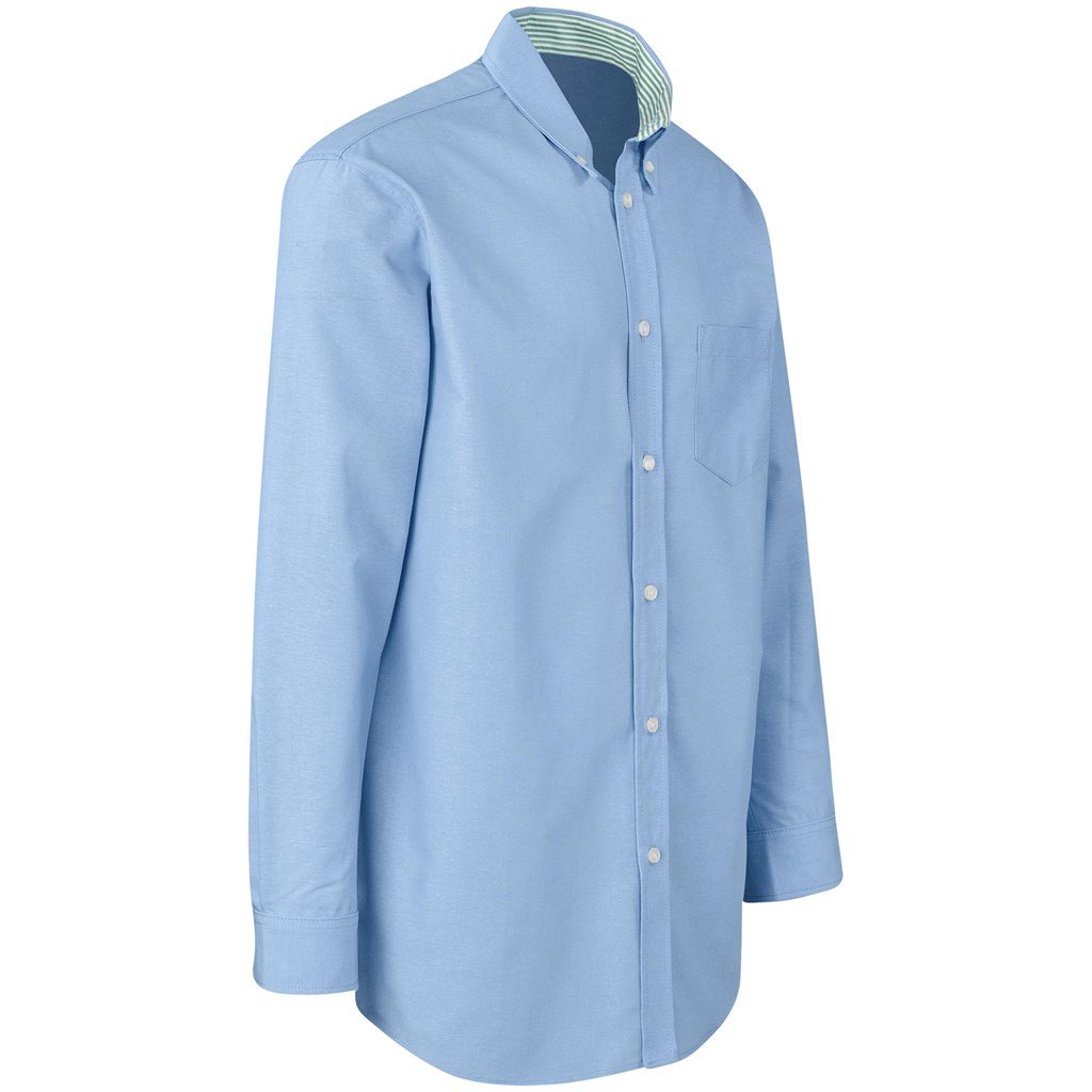 Mens Long Sleeve Aspen Shirt - Blue