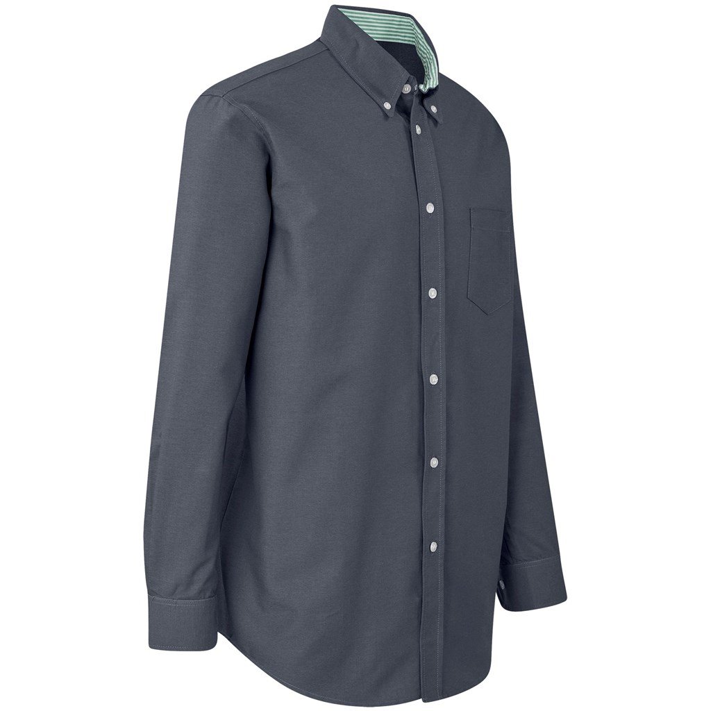 Mens Long Sleeve Aspen Shirt - Grey - Image 3