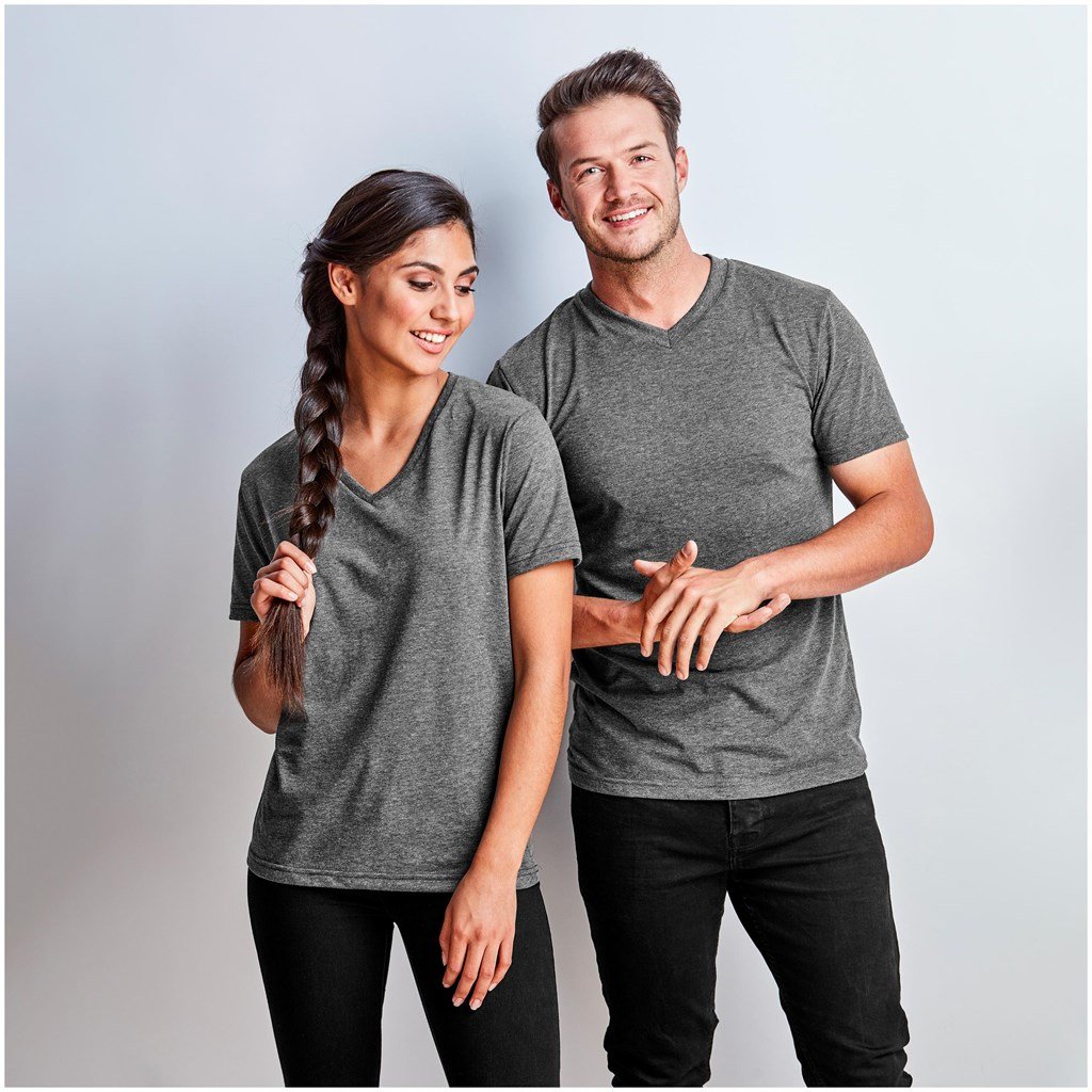 Mens Michigan Melange V-Neck T-Shirt - Image 5