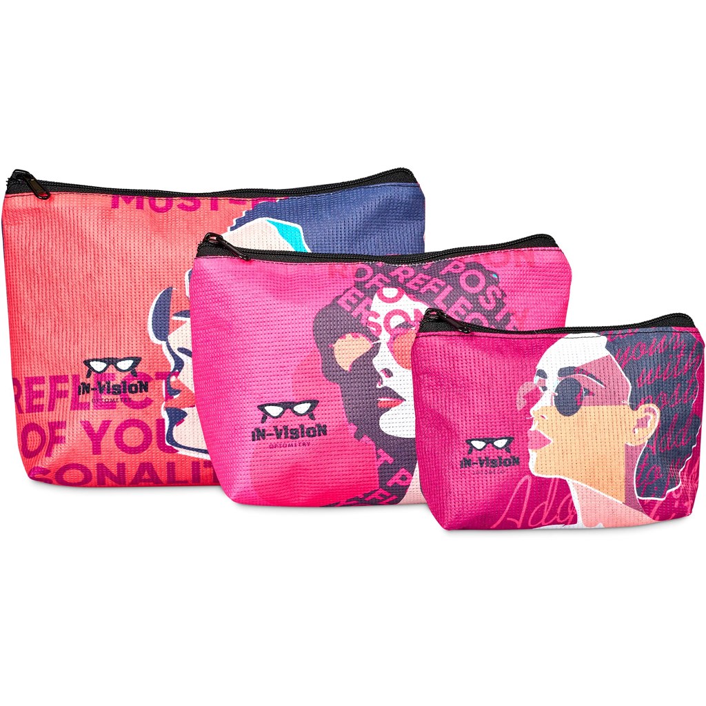 Hoppla Leanne Recycled PET Stitch-Bond Midi Toiletry Bag - Image 13