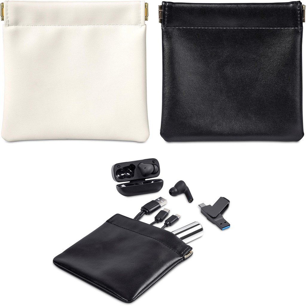 Eva & Elm Plush PU Tech & Accessory Pouch - Image 3