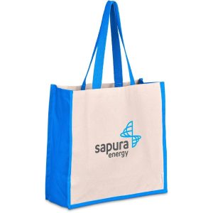 Kooshty SoCo Cotton Tote - Cyan