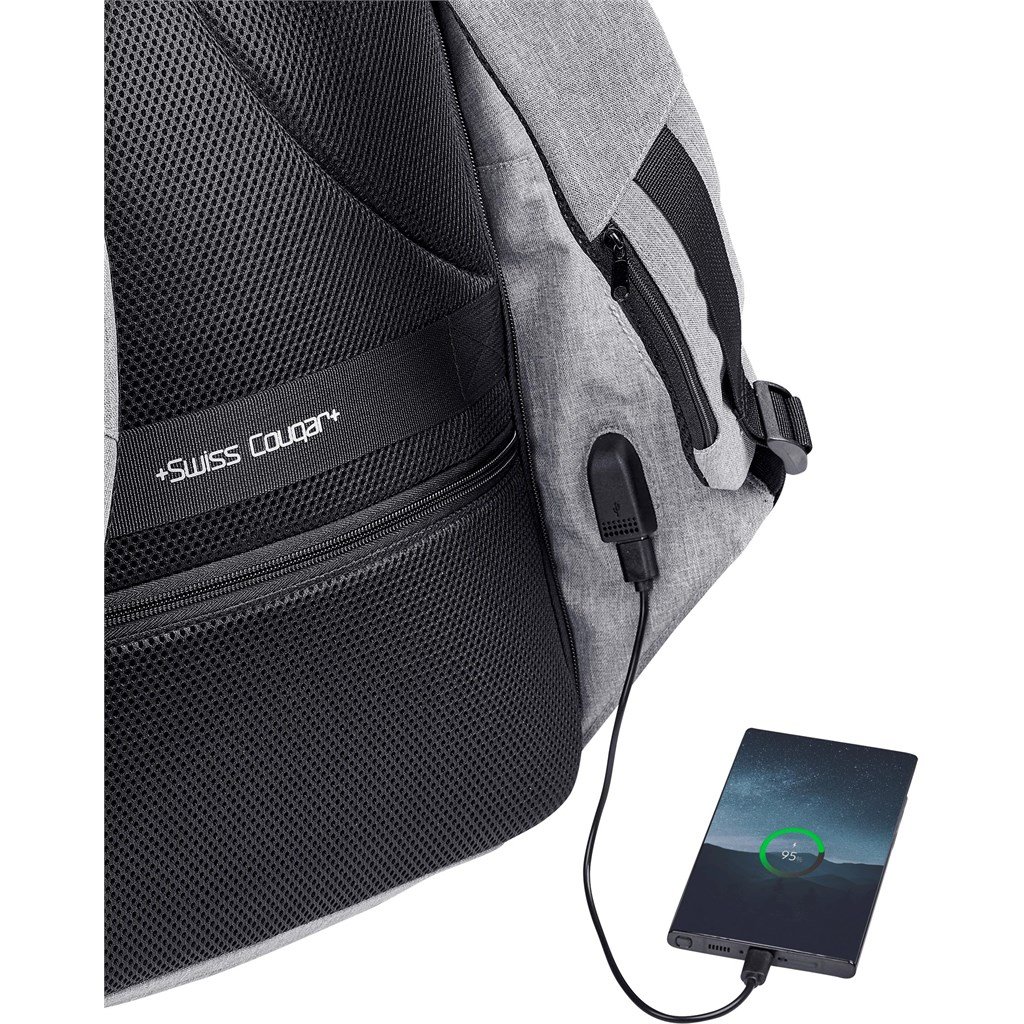 Swiss Cougar Palencia Anti-Theft Laptop Backpack - Image 9