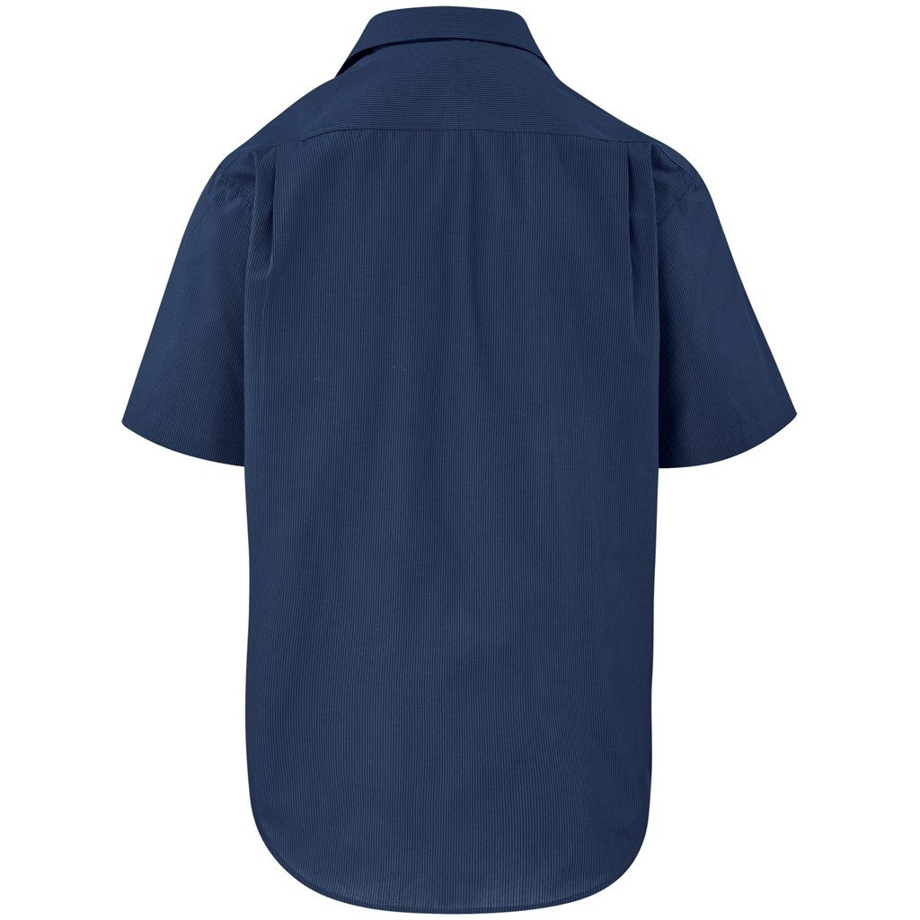 Mens Short Sleeve Micro Check Shirt - Image 6