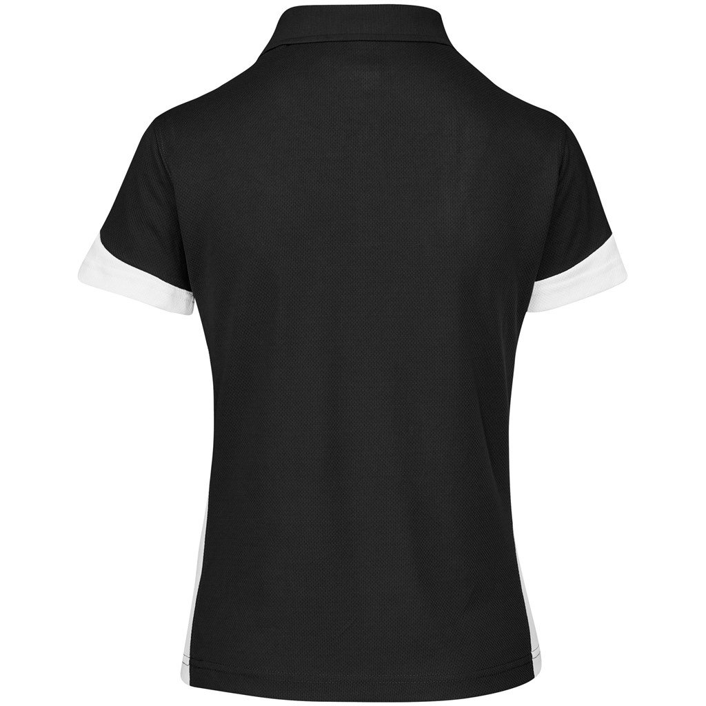 Ladies Talon Golf Shirt - Black - Image 3