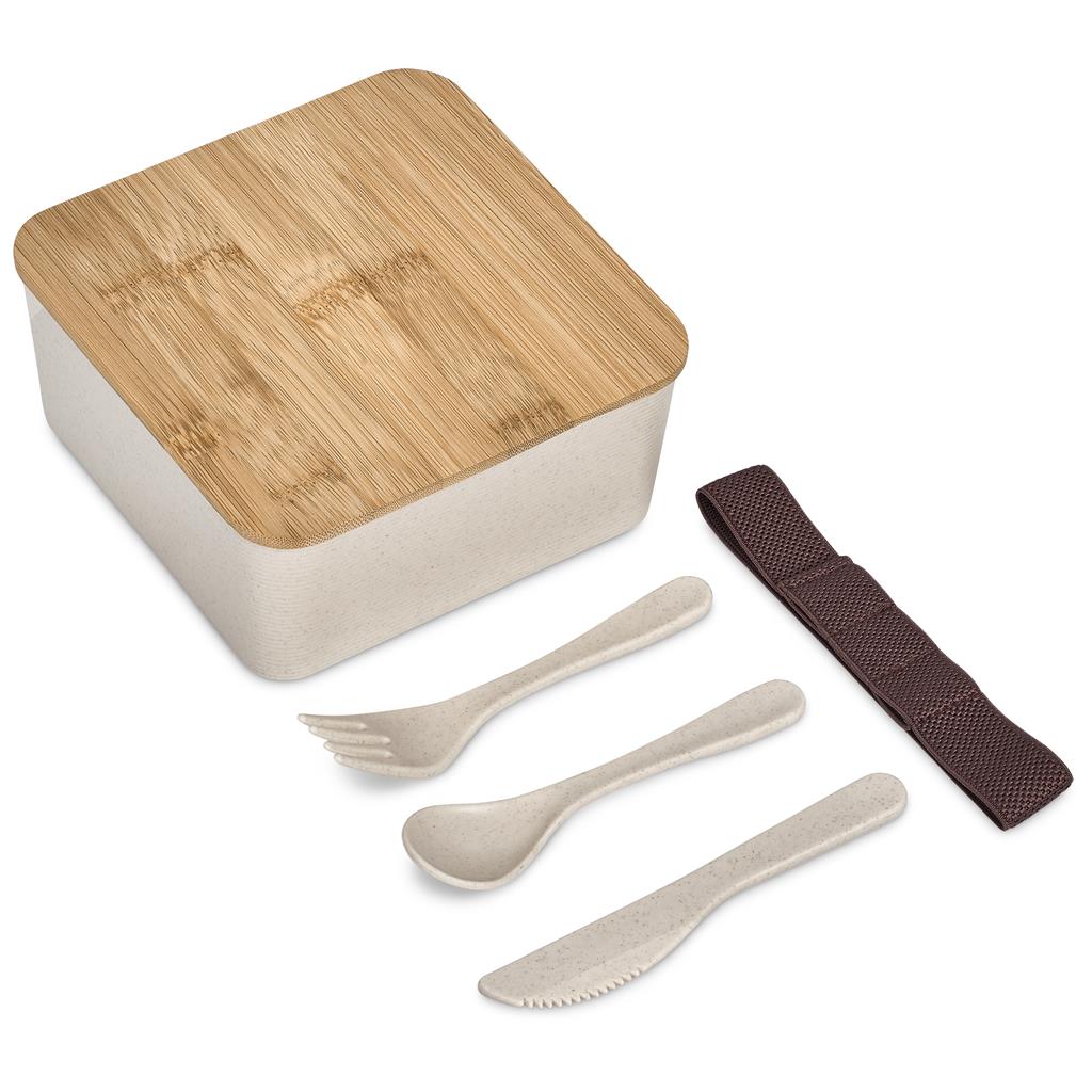 Okiyo Wani Wheat Straw & Bamboo Lunch Box - Image 3