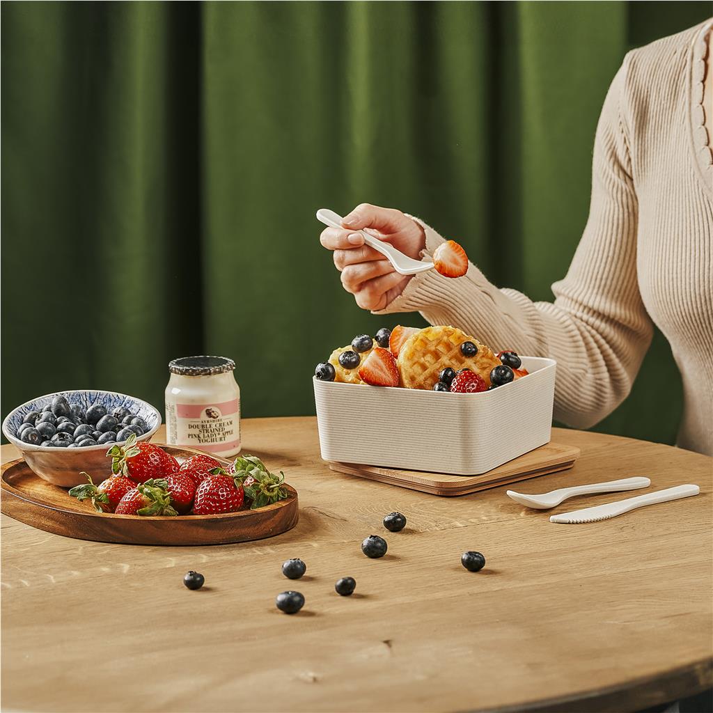 Okiyo Wani Wheat Straw & Bamboo Lunch Box - Image 4