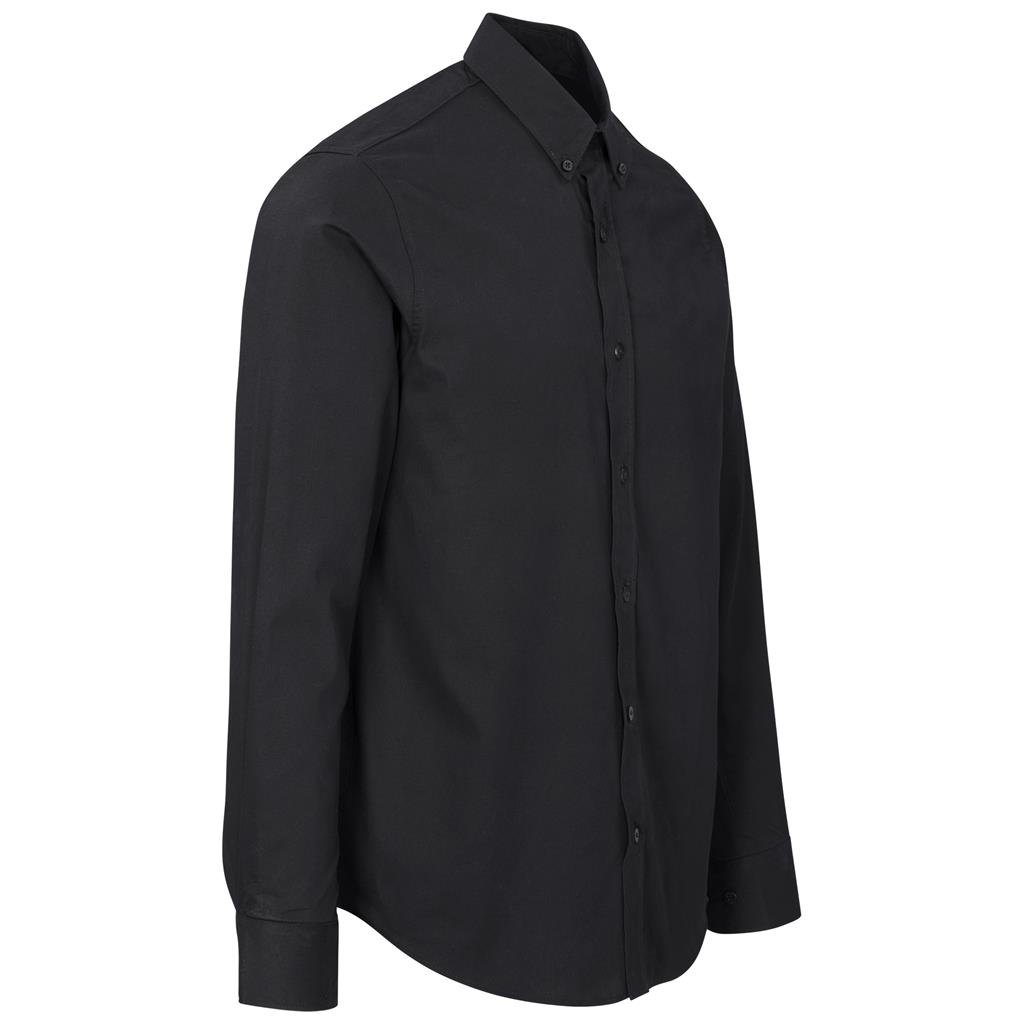 Mens Long Sleeve Cotton Twill Moderna Shirt - Image 7