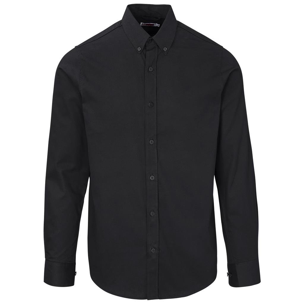 Mens Long Sleeve Cotton Twill Moderna Shirt - Image 5
