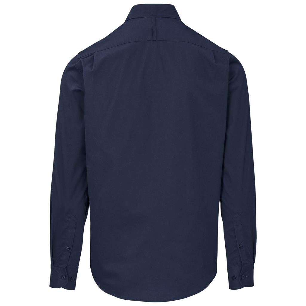 Mens Long Sleeve Cotton Twill Moderna Shirt - Image 9