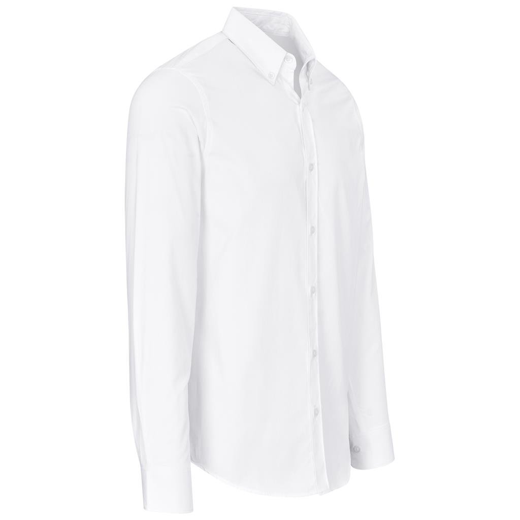 Mens Long Sleeve Cotton Twill Moderna Shirt - Image 12