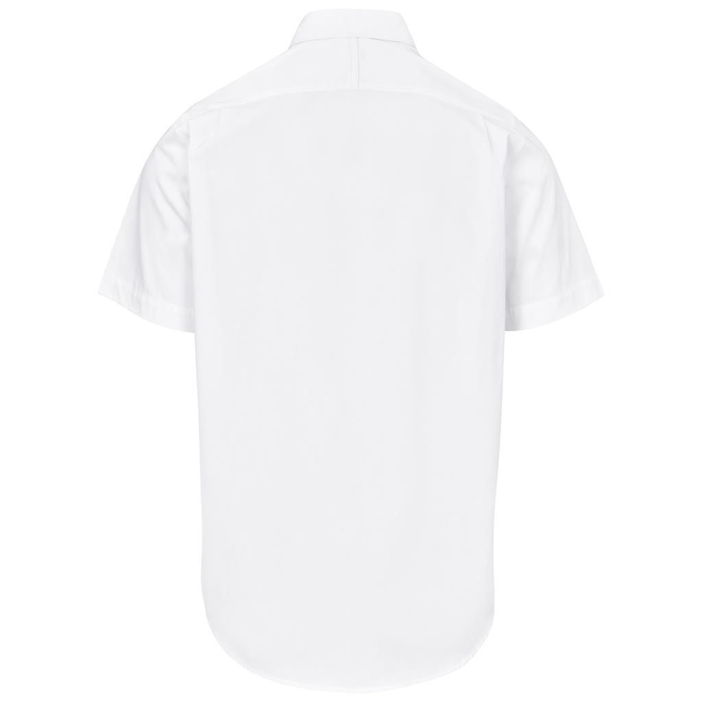 Mens Short Sleeve Brushed Cotton Twill Moderna Shirt - Image 12