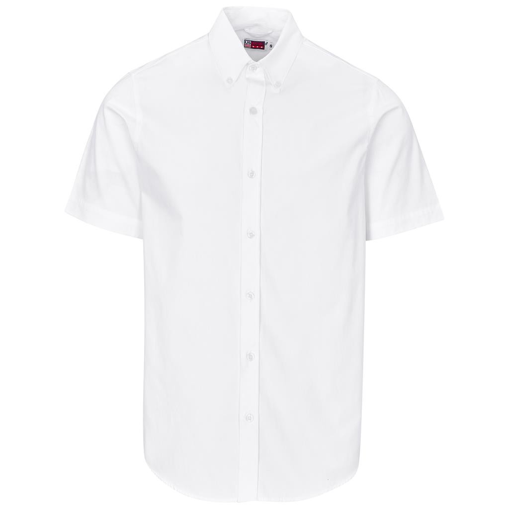 Mens Short Sleeve Brushed Cotton Twill Moderna Shirt - Image 11