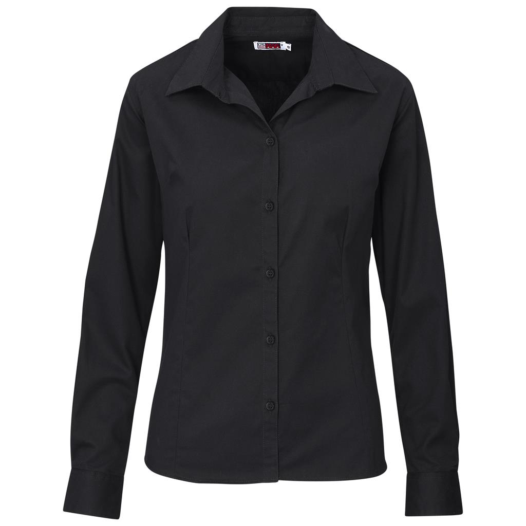 Ladies Long Sleeve Brushed Cotton Twill Moderna Shirt - Image 5