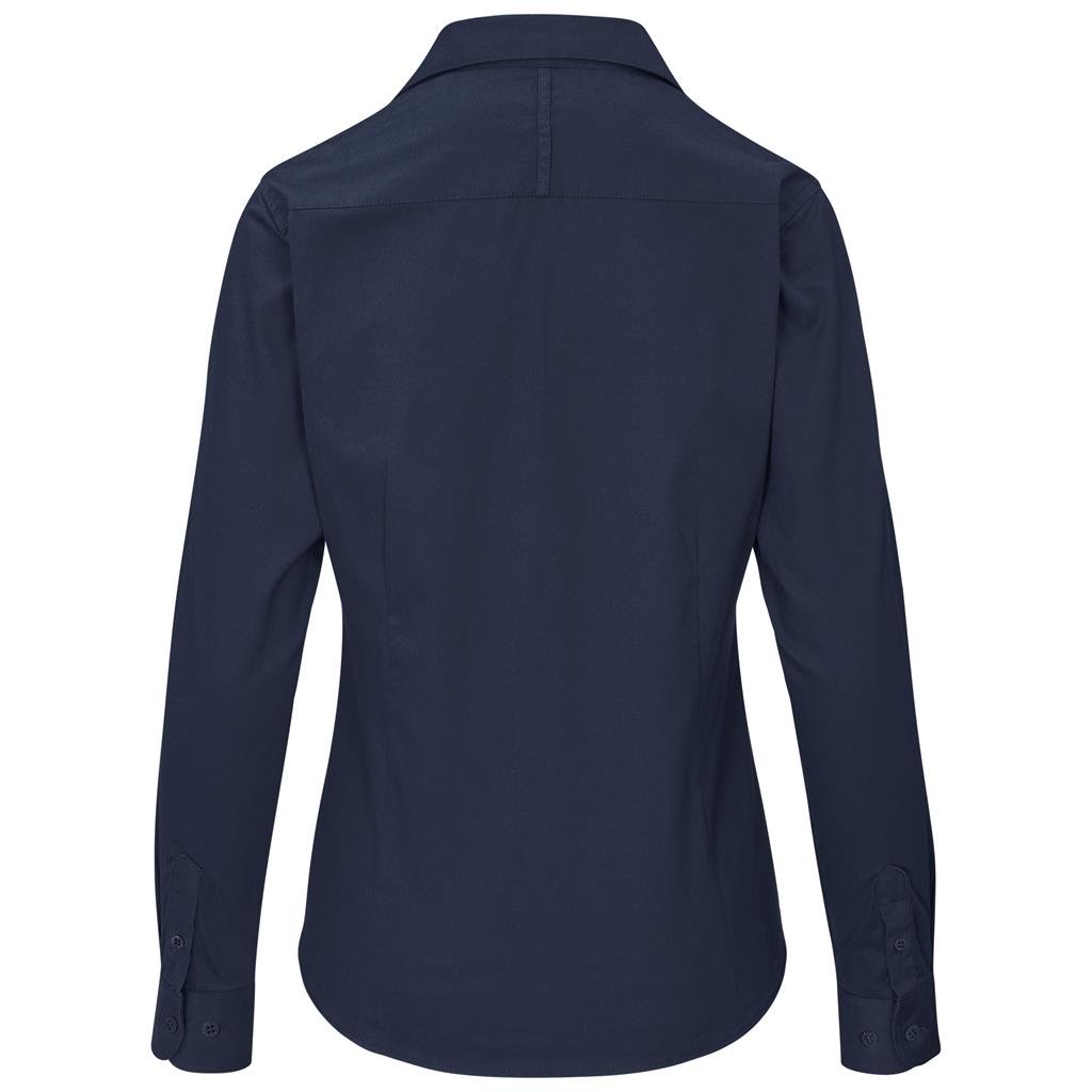 Ladies Long Sleeve Brushed Cotton Twill Moderna Shirt - Image 9