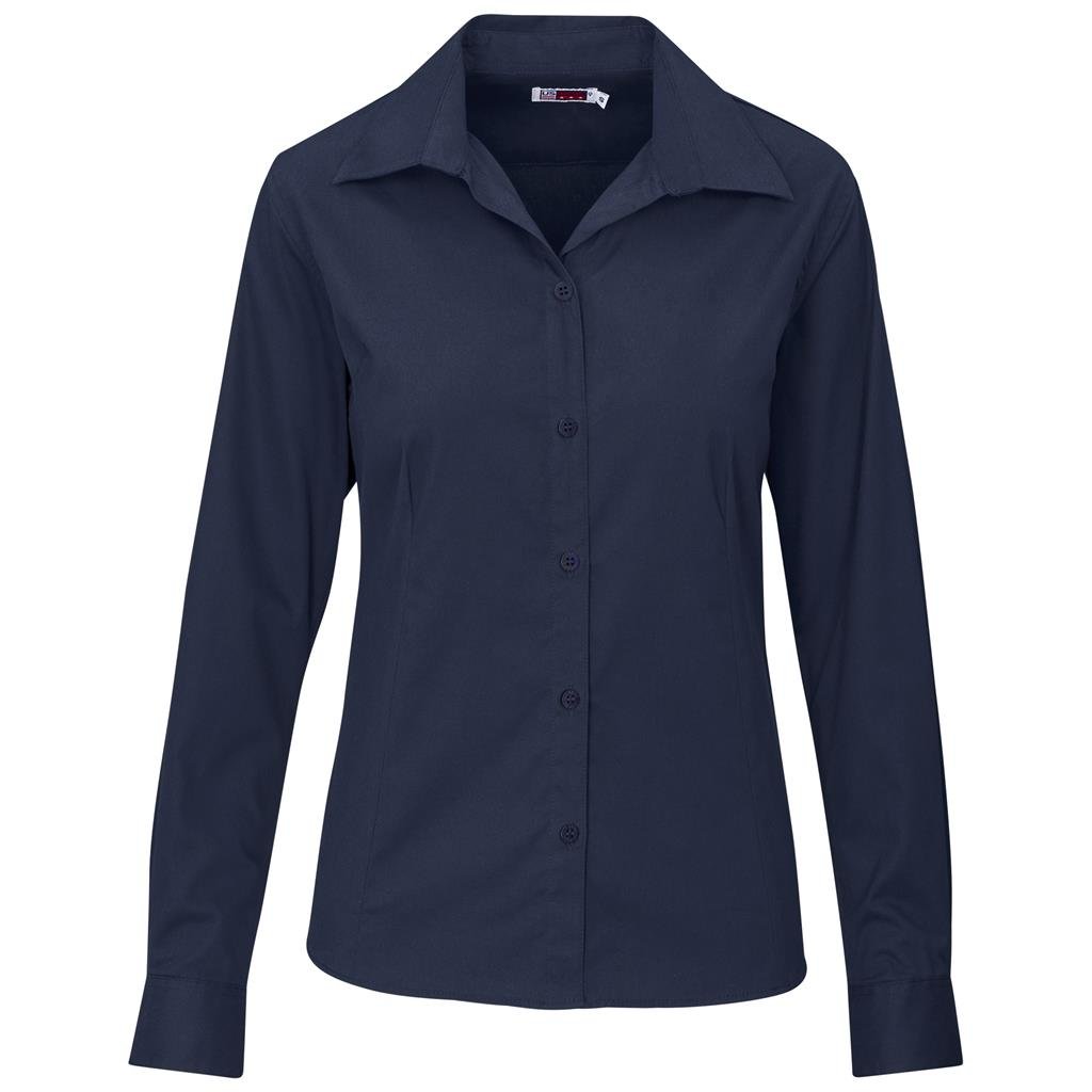 Ladies Long Sleeve Brushed Cotton Twill Moderna Shirt - Image 8