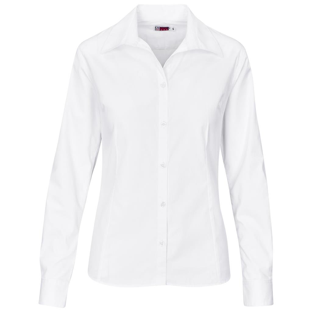 Ladies Long Sleeve Brushed Cotton Twill Moderna Shirt - Image 11