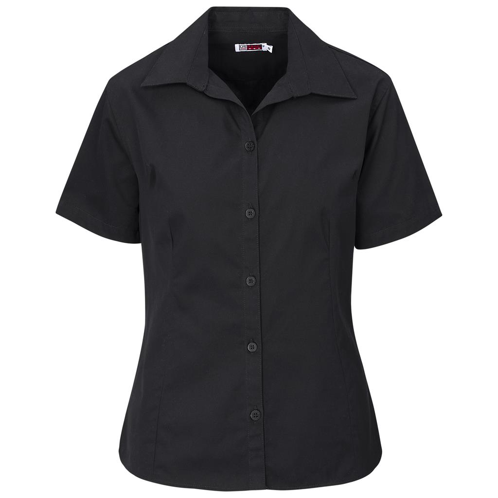 Ladies Short Sleeve Brushed Cotton Twill Moderna Shirt - Image 5