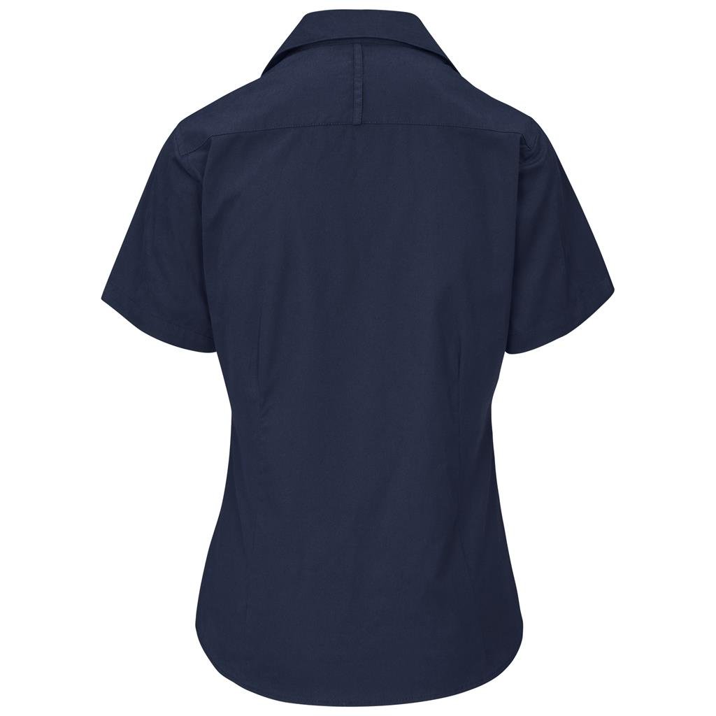 Ladies Short Sleeve Brushed Cotton Twill Moderna Shirt - Image 9