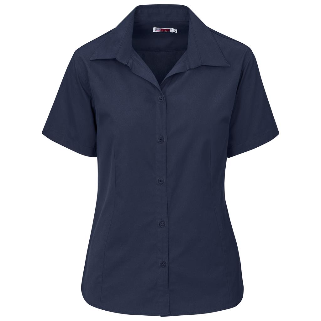 Ladies Short Sleeve Brushed Cotton Twill Moderna Shirt - Image 8