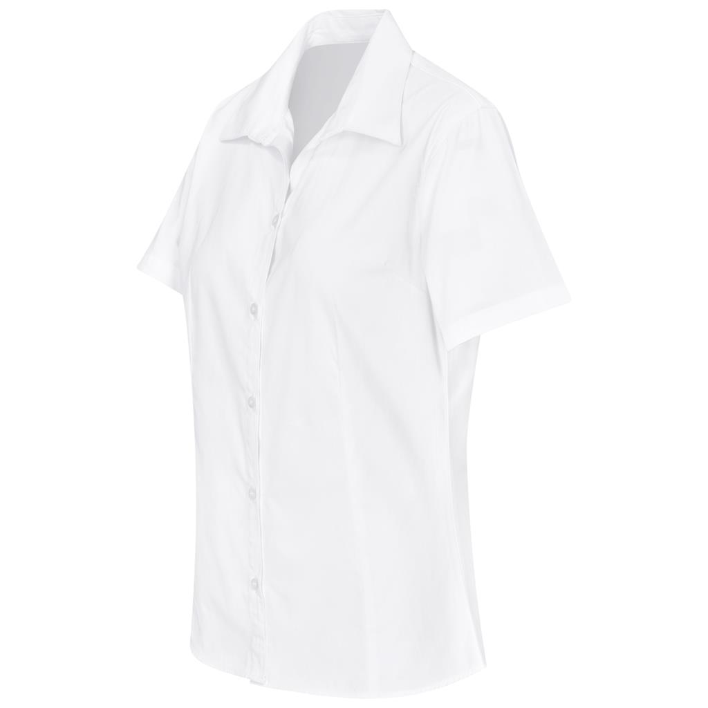 Ladies Short Sleeve Brushed Cotton Twill Moderna Shirt - Image 12