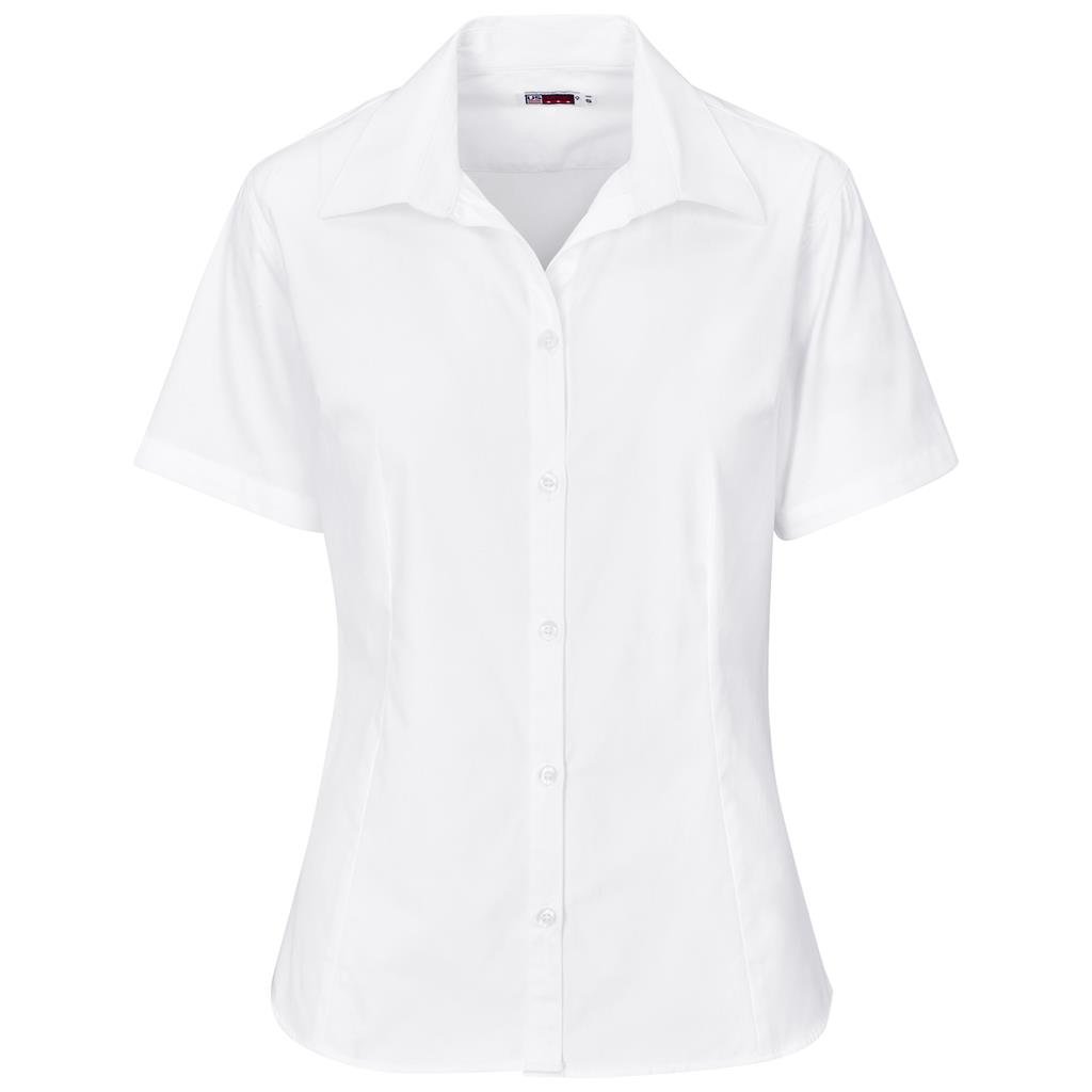 Ladies Short Sleeve Brushed Cotton Twill Moderna Shirt - Image 11
