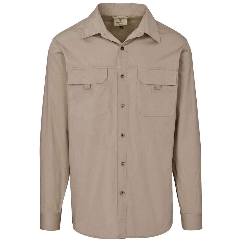 Mens Long Sleeve Mawenzi Twill Shirt - Image 11
