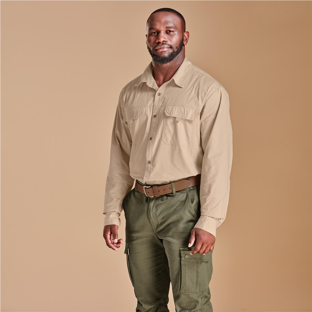 Mens Long Sleeve Mawenzi Twill Shirt - Image 3