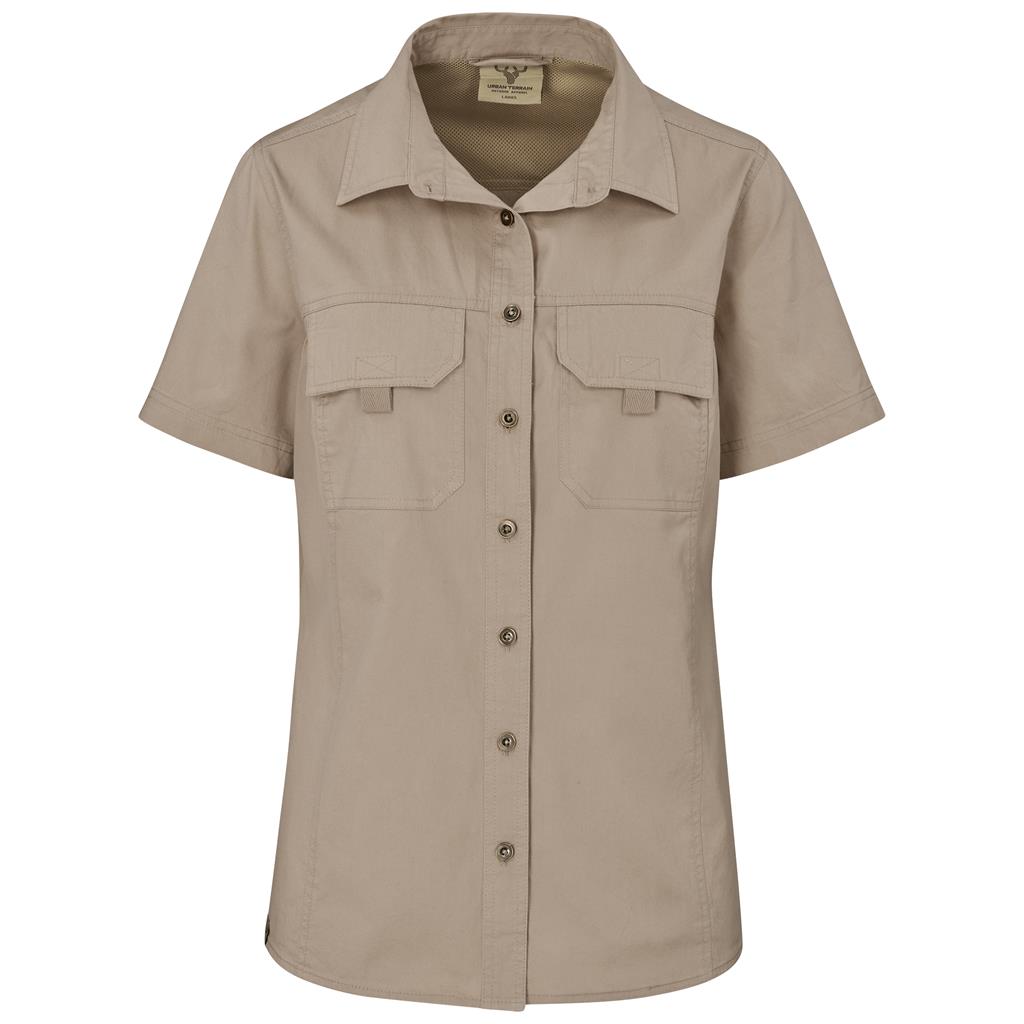 Ladies Short Sleeve Mawenzi Twill Shirt - Image 11