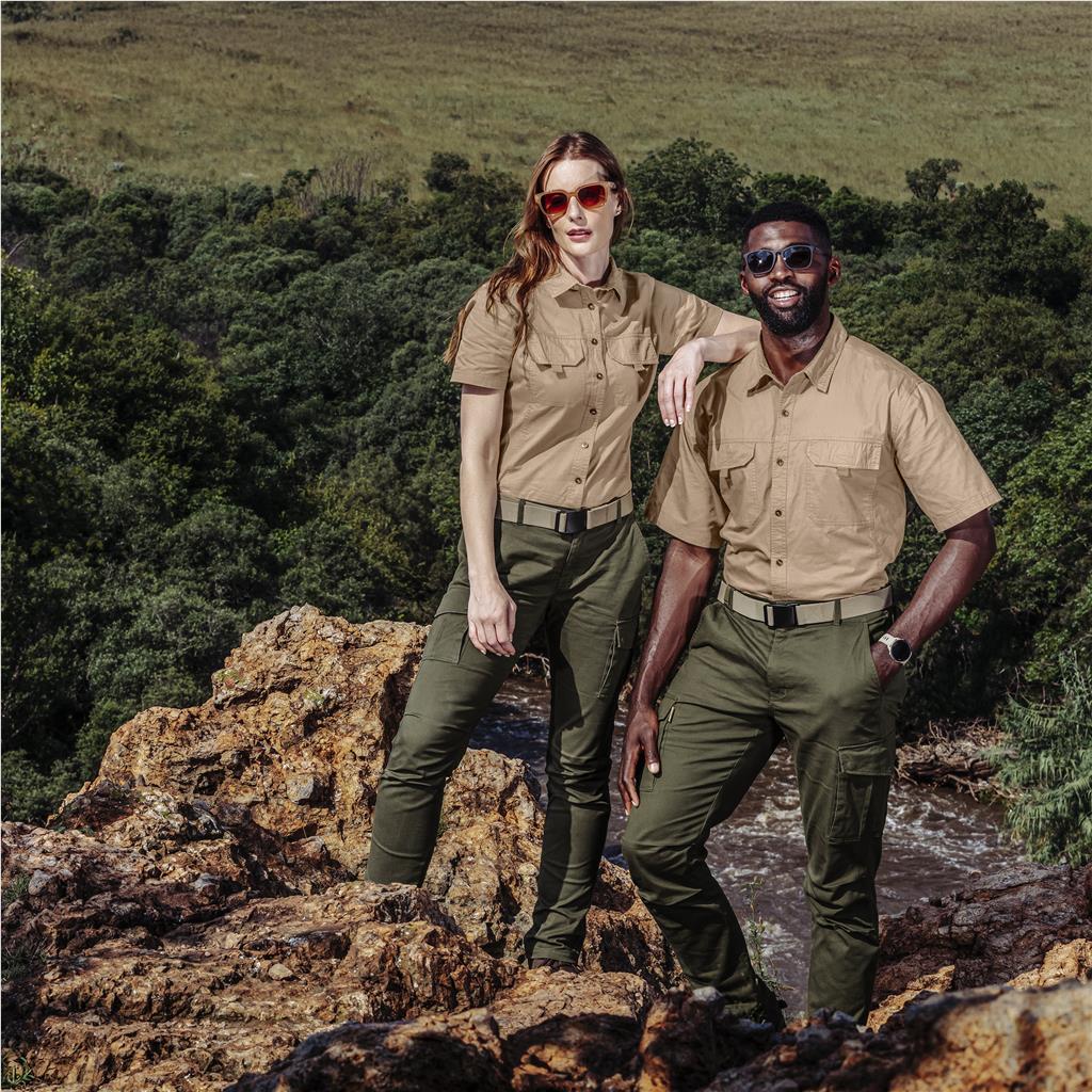 Ladies Short Sleeve Mawenzi Twill Shirt - Image 7