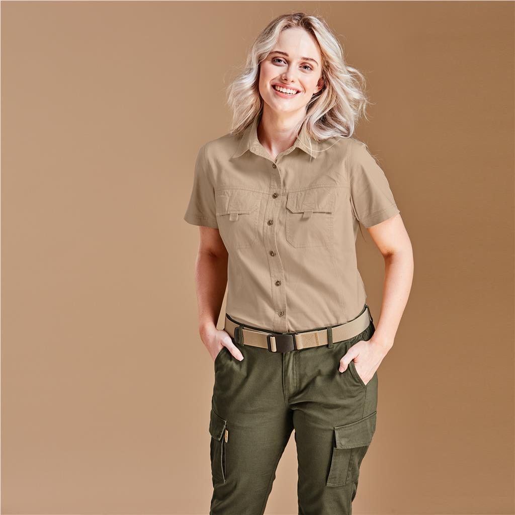 Ladies Short Sleeve Mawenzi Twill Shirt - Image 9