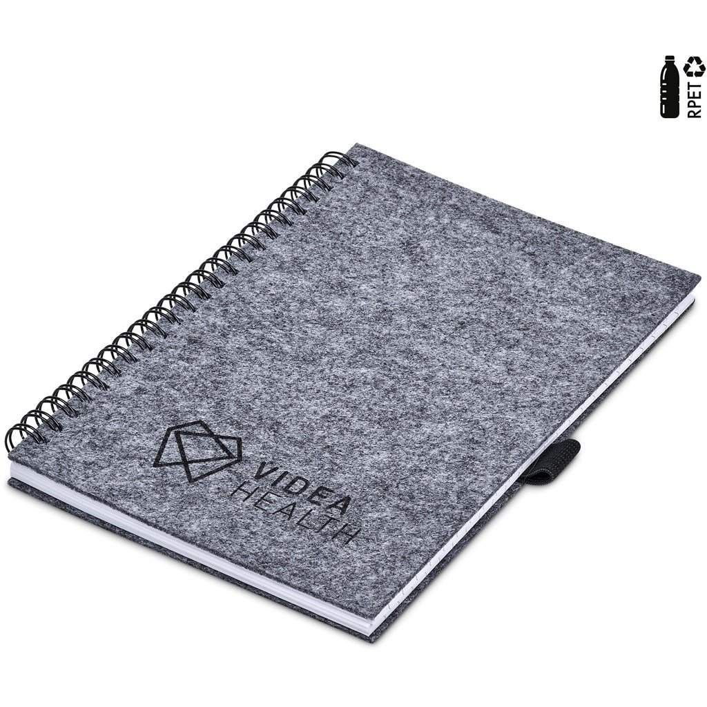Okiyo Fuji Recycled PET Felt A5 Spiral Notebook