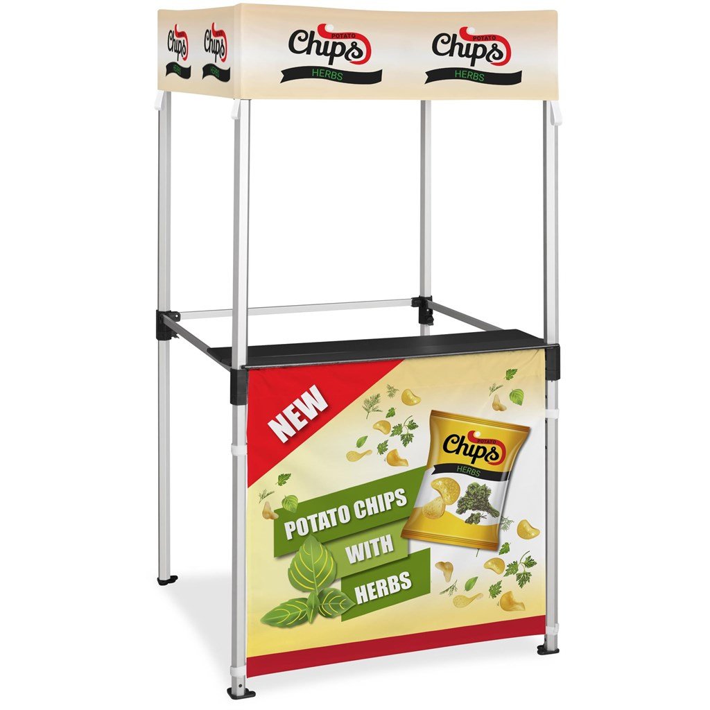 Ovation Sublimated Gazebo 1m X 1m Kiosk - 1 Half-Wall Skin - Image 17
