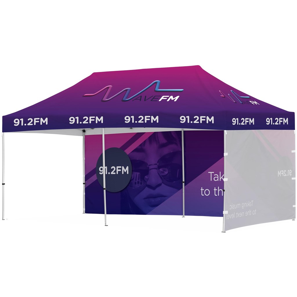Ovation Sublimated Gazebo 6m X 3m - 1 Long Full-Wall Skin - 1 Short Full-Wall Skin - Image 16