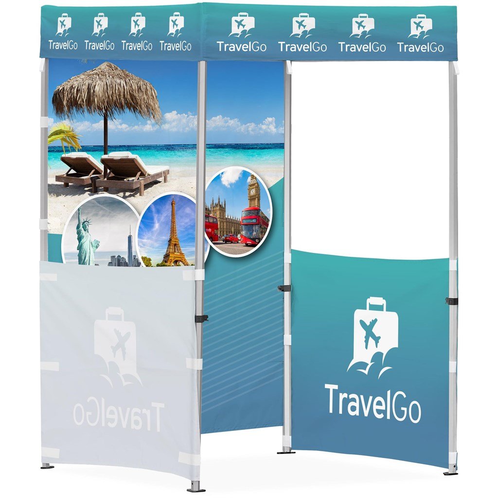 Ovation Sublimated Gazebo 1.5m X 1.5m - 2 Half-Wall Skins - 1 Full-Wall Skin - Image 3