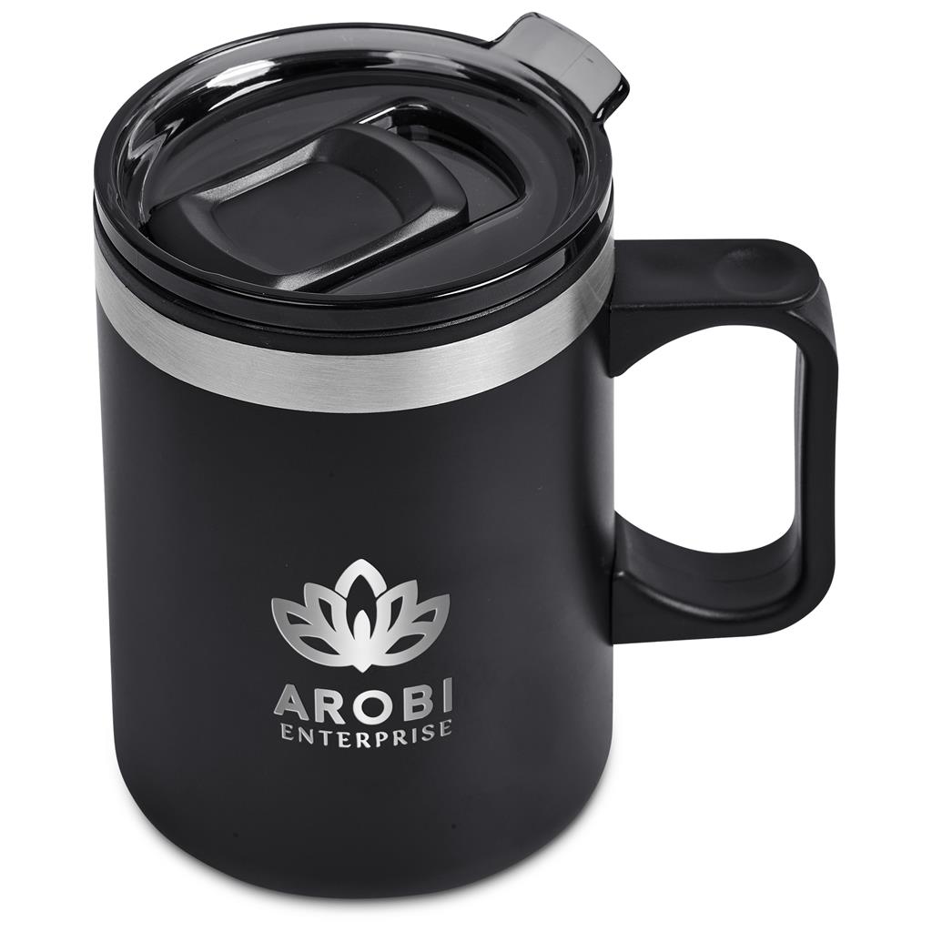 Kooshty Angelo Stainless Steel & Plastic Double-Wall Mug – 360ml - Image 5