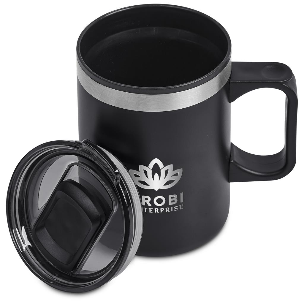 Kooshty Angelo Stainless Steel & Plastic Double-Wall Mug – 360ml - Image 15