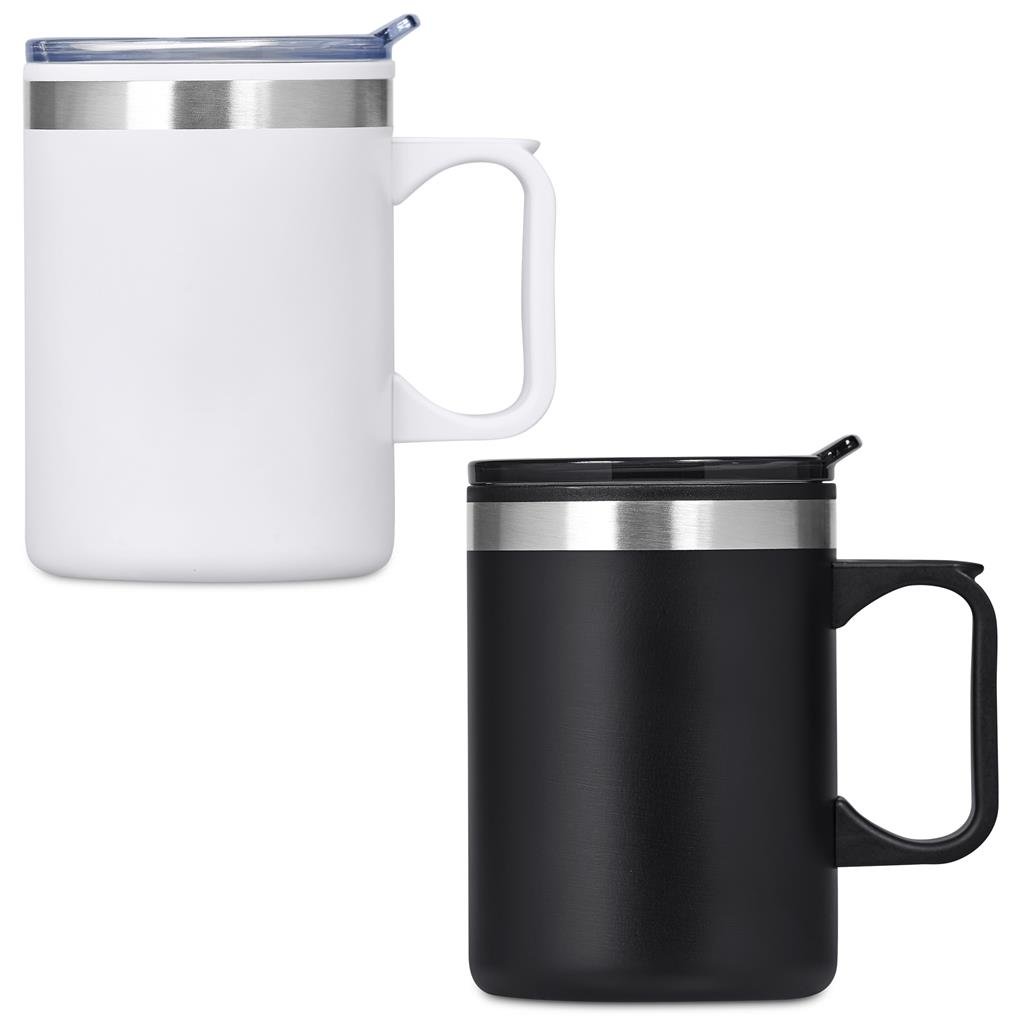 Kooshty Angelo Stainless Steel & Plastic Double-Wall Mug – 360ml - Image 3