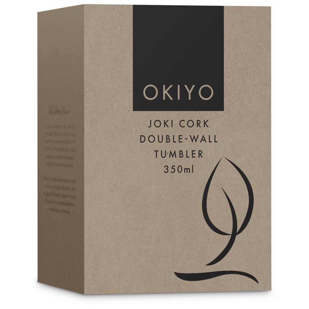 Okiyo Joki Cork & Wheat Straw Double-Wall Tumbler – 350ml
