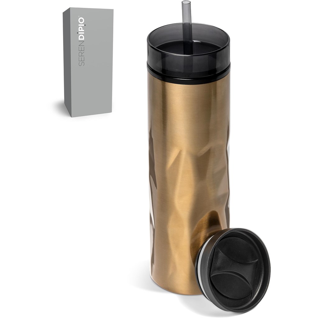 Serendipio Fire & Ice Stainless Steel & Plastic 2-In-1 Tumbler - 435ml - Image 8
