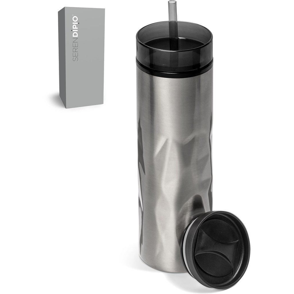 Serendipio Fire & Ice Stainless Steel & Plastic 2-In-1 Tumbler - 435ml - Image 15