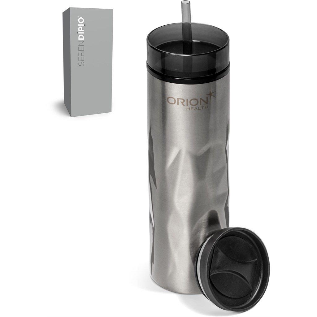 Serendipio Fire & Ice Stainless Steel & Plastic 2-In-1 Tumbler - 435ml - Image 18