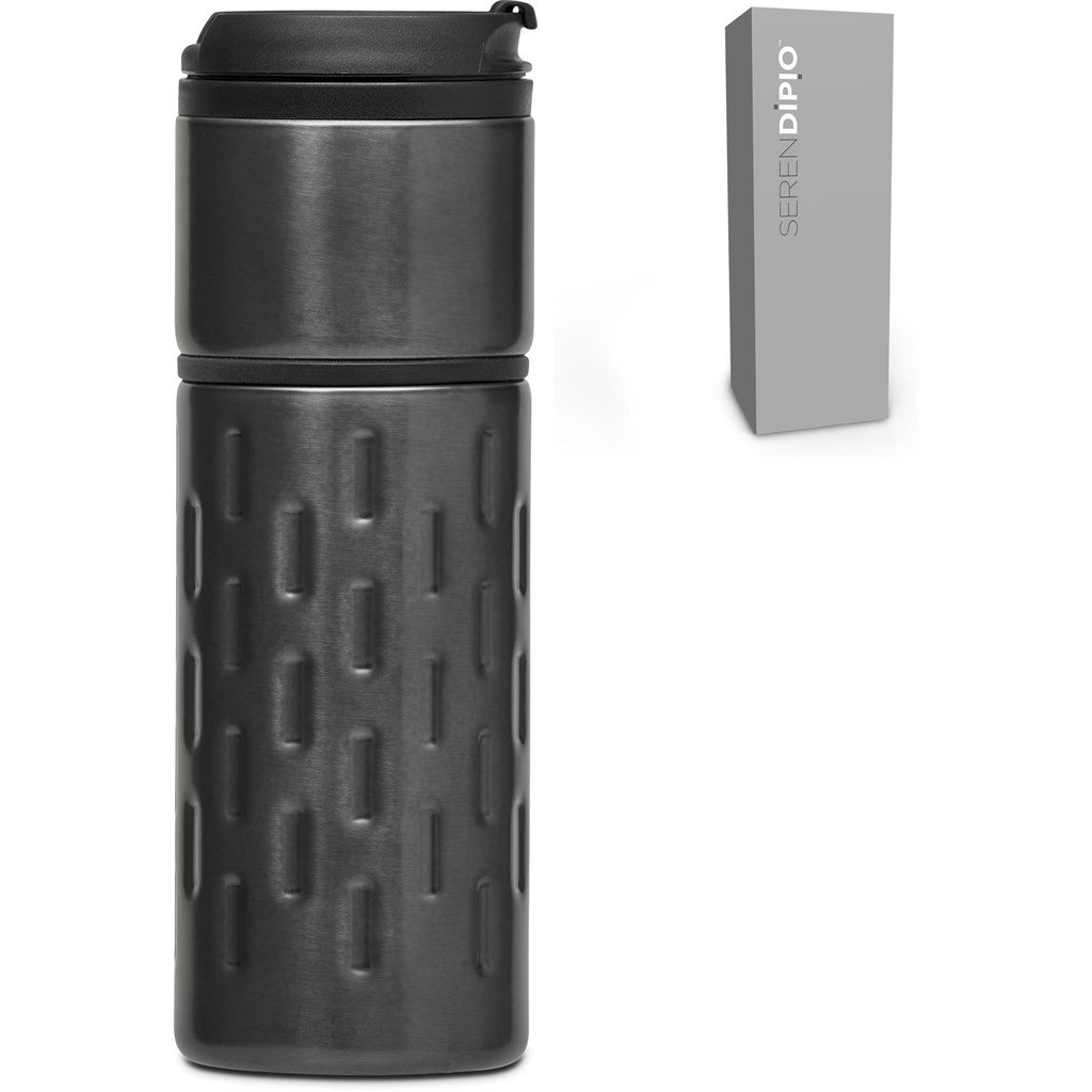 Serendipio Binary Stainless Steel & Plastic Double-Wall Tumbler - 450ml - Image 8