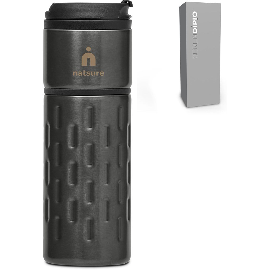 Serendipio Binary Stainless Steel & Plastic Double-Wall Tumbler - 450ml - Image 7