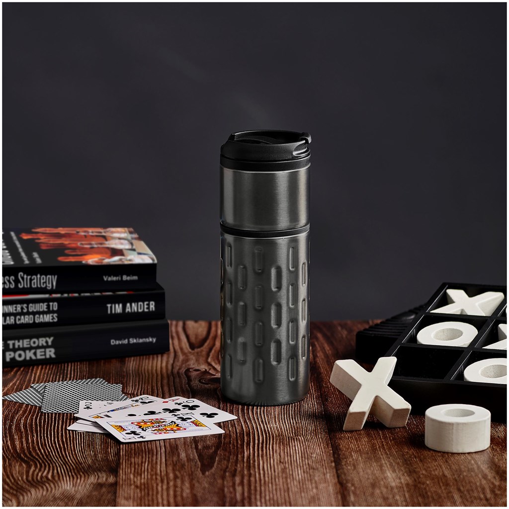 Serendipio Binary Stainless Steel & Plastic Double-Wall Tumbler - 450ml - Image 4