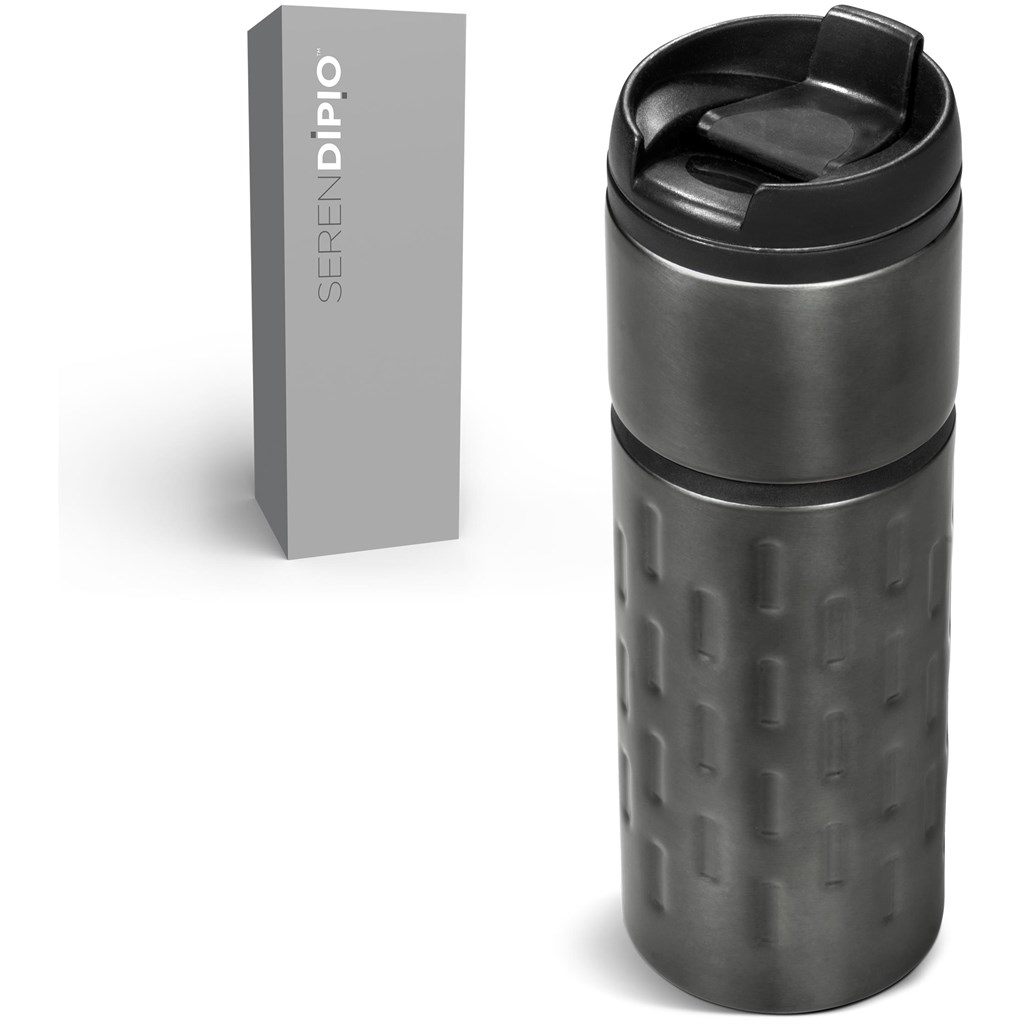Serendipio Binary Stainless Steel & Plastic Double-Wall Tumbler - 450ml - Image 3