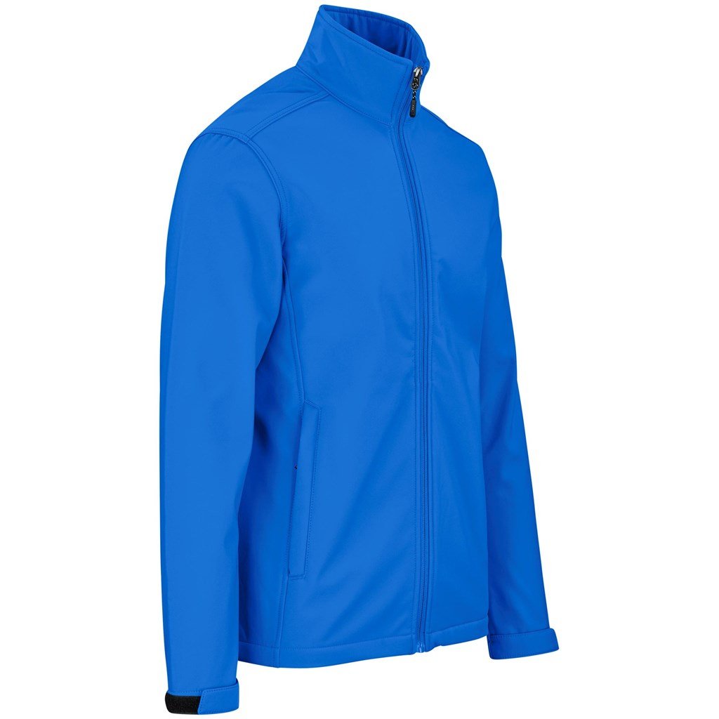 Mens Maxson Softshell Jacket - Blue - Image 3
